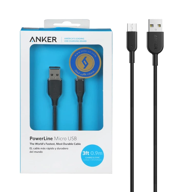 کابل شارژ اندروید ANKER مدل A8132 - مشکی اورجینال